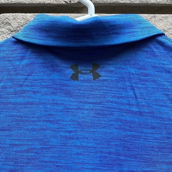 Under Armour Blue Performance Polo Shirt YXS (7) - Picture 7 of 8